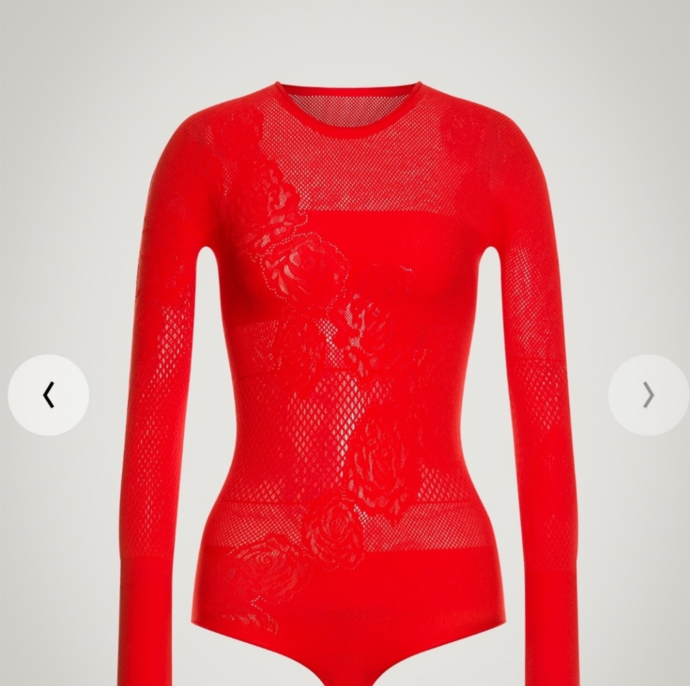 Wolford Net Roses Body Suit